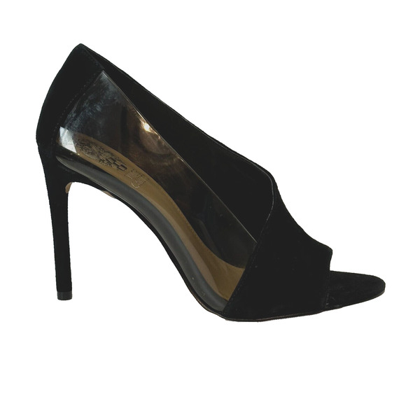 VINCE CAMUTO Rivestan Clear-Panel Suede Pumps Woman’s size 7.5 EUC - Picture 1 of 13